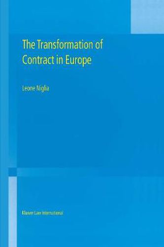 Cover image for The Transformation of Contract in Europe