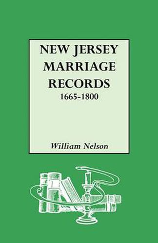 Cover image for New Jersey Marriage Records, 1665-1800