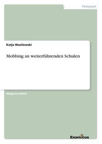 Cover image for Mobbing an weiterfuhrenden Schulen