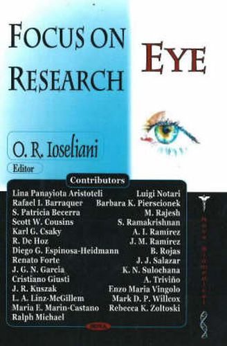 Cover image for Focus on Eye Research