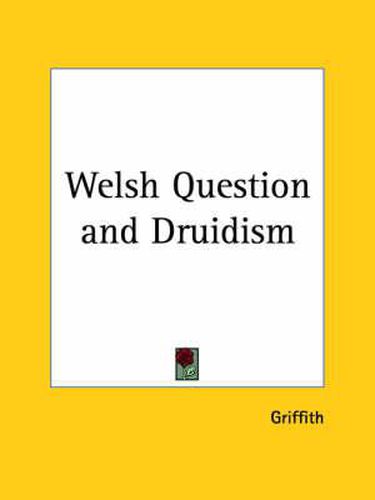 Cover image for Welsh Question