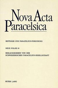 Cover image for Nova ACTA Paracelsica