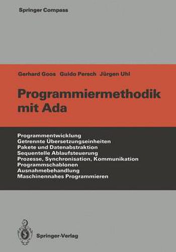 Cover image for Programmiermethodik Mit Ada