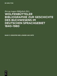 Cover image for Register der Lander und Orte