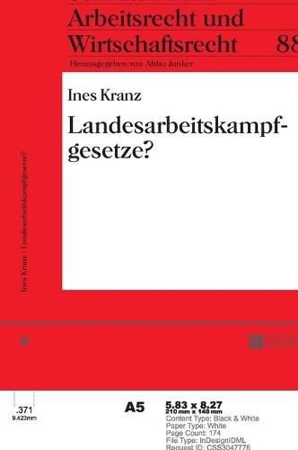 Cover image for Landesarbeitskampfgesetze?