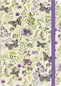 Cover image for 2025 Amethyst Butterflies Weekly Planner (16 Months, Sept 2024 to Dec 2025)