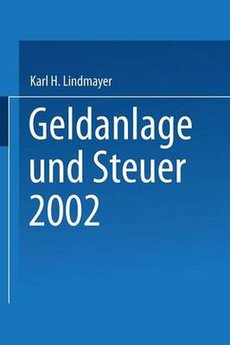 Cover image for Geldanlage Und Steuer 2002