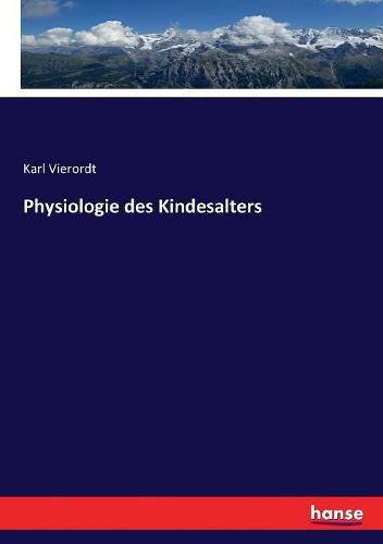 Cover image for Physiologie des Kindesalters