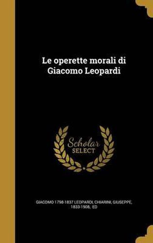 Le Operette Morali Di Giacomo Leopardi