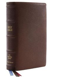 Cover image for NKJV, Single-Column Reference Bible, Premium Goatskin Leather, Brown, Premier Collection, Comfort Print: Holy Bible, New King James Version