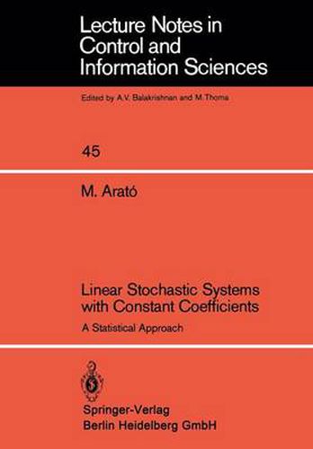 Cover image for Linear Stochastic Systems with Constant Coefficients: A Statistical Approach