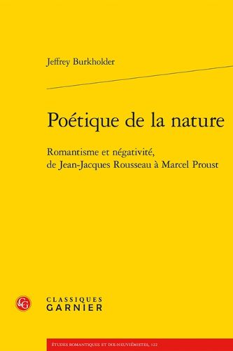 Cover image for Poetique de la Nature