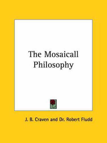 Cover image for The Mosaicall Philosophy