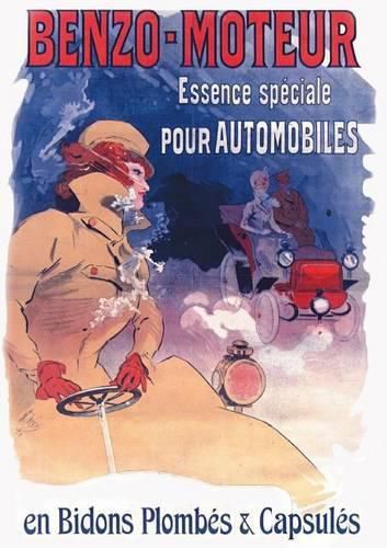 Cover image for Carnet Blanc, Affiche Benzo Essence Automobiles