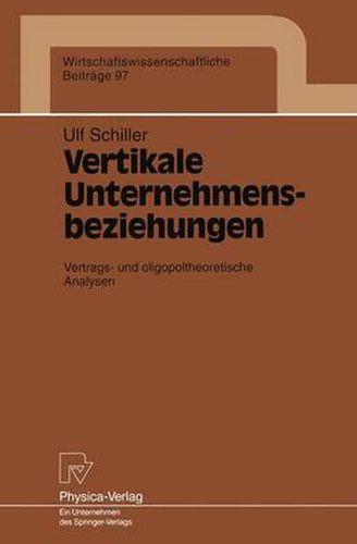 Cover image for Vertikale Unternehmensbeziehungen