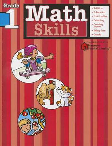 Cover image for Math Skills: Grade 1 (Flash Kids Harcourt Family Learning)