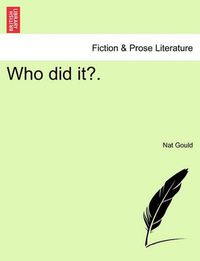 Cover image for Who Did It?.