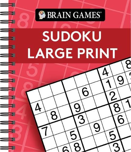 Cover image for Brain Games - Sudoku Large Print (Red)