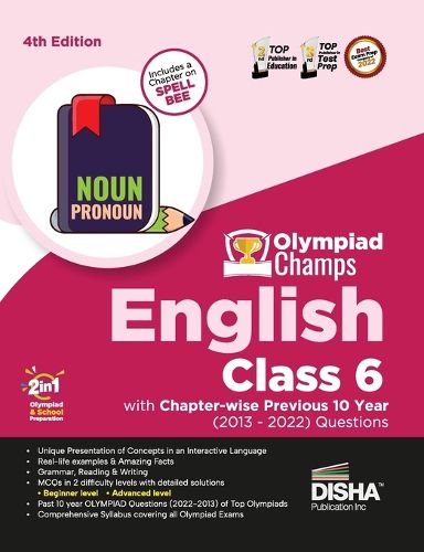 Cover image for Olympiad Champs English Class 6 with Chapter-Wise Previous 10 Year (2013 - 2022) Questions Complete Prep Guide with Theory, Pyqs, Past & Practice Exercise