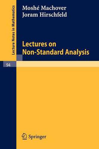 Cover image for Lectures on Non- Standard Analysis