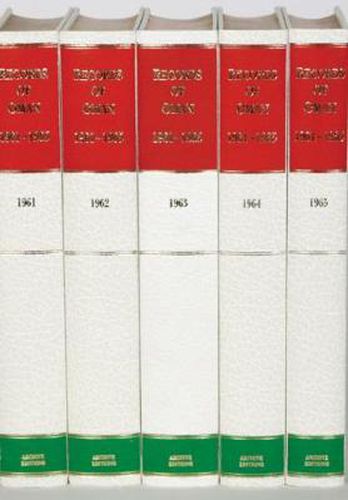 Cover image for Records of Oman 1961-1965 5 Volume Hardback Set