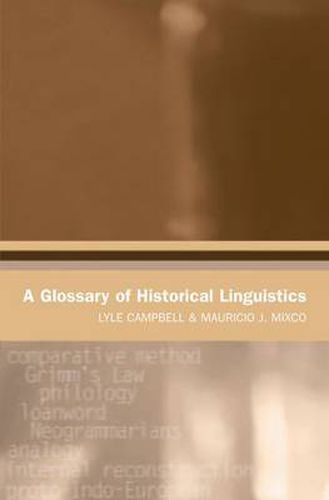 A Glossary of Historical Linguistics