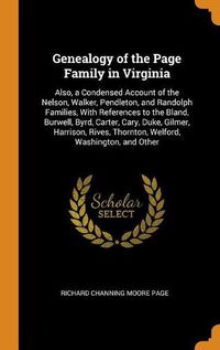 Cover image for Genealogy of the Page Family in Virginia