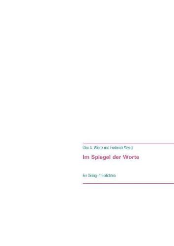 Cover image for Im Spiegel der Worte: Ein Dialog in Gedichten