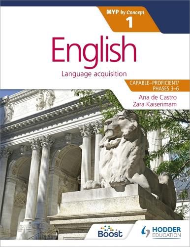 Cover image for English for the IB MYP 1 (Capable-Proficient/Phases 3-4, 5-6): by Concept