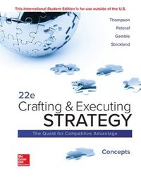 Cover image for ISE Crafting and Executing Strategy: Concepts