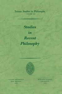 Cover image for Studies in Recent Philosophy