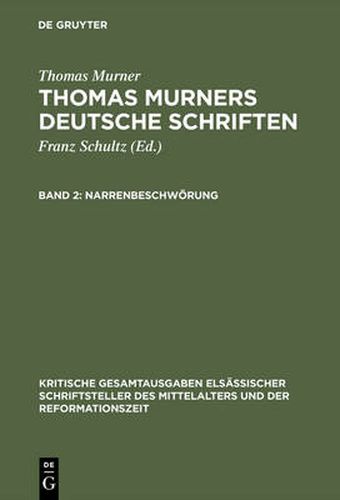 Cover image for Narrenbeschwoerung: Mit Einem Briefe Murners in Handschriftendruck