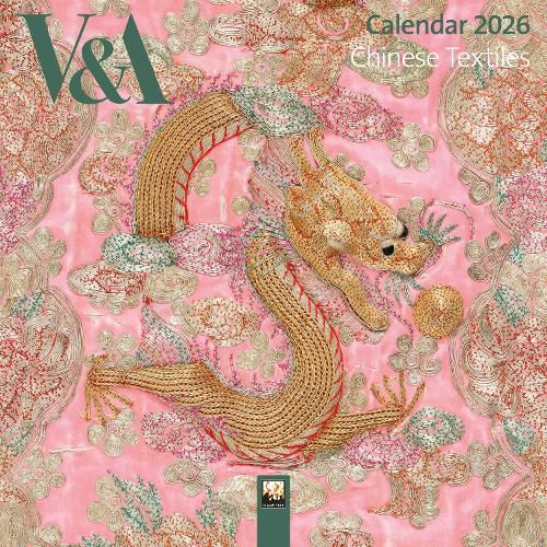 Cover image for V&A: Chinese Textiles Mini Wall Calendar 2026 (Art Calendar)