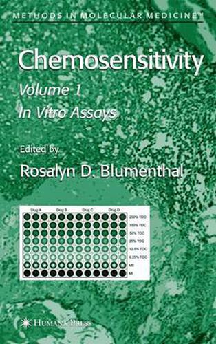 Cover image for Chemosensitivity: Volume I: In Vitro Assays