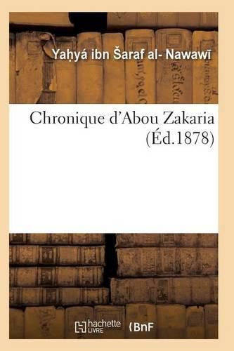 Cover image for Chronique d'Abou Zakaria