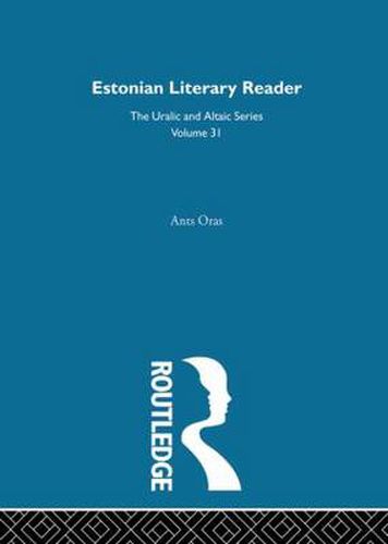 Cover image for Estonian Literary Reader