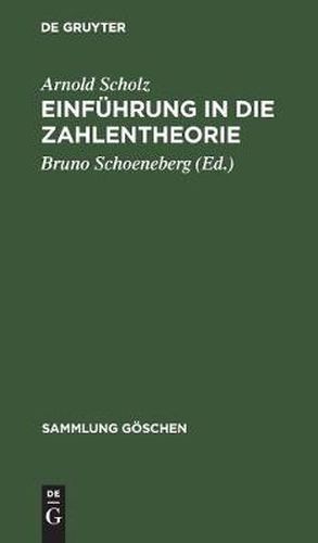 Cover image for Einfuhrung in die Zahlentheorie