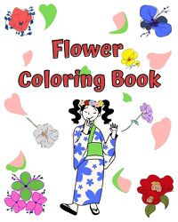 Cover image for Flower coloring book