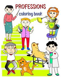 Cover image for Professions Coloring Book