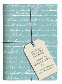Cover image for Jane Austen, Ada Lovelace, Mary Shelley Handwriting Notebook Set