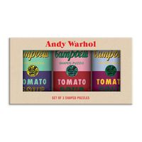 Cover image for Andy Warhol Soup Cans Set of 3 Shaped Puzzles in Tins