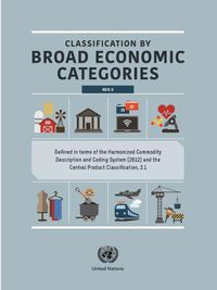 Cover image for Classification by broad economic categories: defined in terms of the harmonized commodity description and coding system (2012) and the central product classification, 2.1