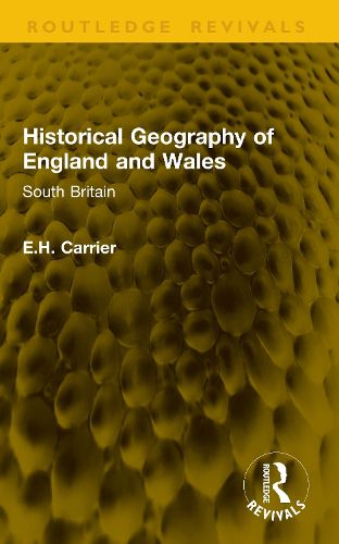 Cover image for Historical Geography of England and Wales