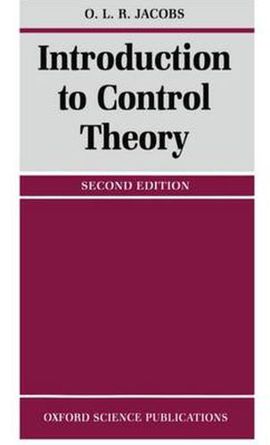 Cover image for Introduction to Control Theory