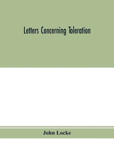 Cover image for Letters concerning toleration