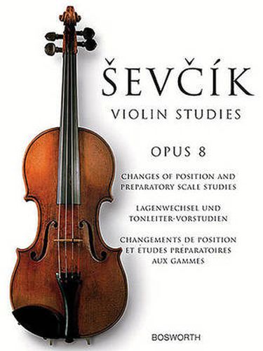 Cover image for Violin Studies Opus 8: Changes of Position and Preparatory Scale Studies