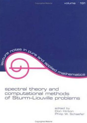 Cover image for spectral theory and computational methods of Sturm-Liouville problems