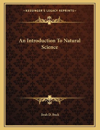 Cover image for An Introduction to Natural Science