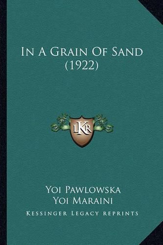 Cover image for In a Grain of Sand (1922)