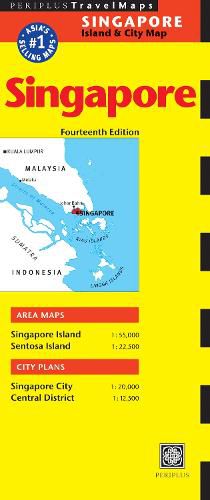 Singapore Travel Map Fourteenth Edition